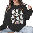 Halloween Math Teacher Ghost Math Teacher Spooky Halloween Women Crewneck Sweatshirt, trending gift