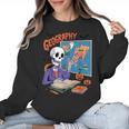 Halloween Skeleton Geography Teacher Pumpkin Bats Classroom Women Crewneck Sweatshirt, trending gift Halloween Skeleton Geography Teacher Pumpkin Bats Classroom Women Crewneck Sweatshirt, trending gift