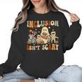 Halloween SLP Sped Teacher Groovy Inclusion Isn't Scary Women Crewneck Sweatshirt, Groovy Teacher Gifts, trending gift Halloween SLP Sped Teacher Groovy Inclusion Isn't Scary Women Crewneck Sweatshirt, Groovy Teacher Gifts, trending gift