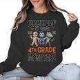 Halloween Teacher Creepin It Real With My 4th Grade Monsters Women Crewneck Sweatshirt, 4th Grade Teacher Gifts, trending gift Halloween Teacher Creepin It Real With My 4th Grade Monsters Women Crewneck Sweatshirt, 4th Grade Teacher Gifts, trending gift