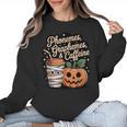 Halloween Teacher Phonemes Graphemes Caffeine Coffee Lover Women Crewneck Sweatshirt, trending gift Halloween Teacher Phonemes Graphemes Caffeine Coffee Lover Women Crewneck Sweatshirt, trending gift
