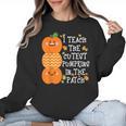 Halloween Teacher Shirt I Teach The Cutest Pumpkins In Patch Men Women Kids Women Crewneck Sweatshirt, trending gift