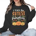 Halloween Teacher I Teach The Cutest Pumpkins In The Patch Women Crewneck Sweatshirt, trending gift