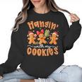 Hangin With My Cookies Gingerbread Men Women Xmas Teacher Women Crewneck Sweatshirt, trending gift Hangin With My Cookies Gingerbread Men Women Xmas Teacher Women Crewneck Sweatshirt, trending gift