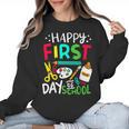 Happy First Day Of School Teacher Back To School Student Women Crewneck Sweatshirt, trending gift