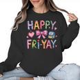 Happy Fri-Yay Teacher Fry Yay Friday Weekend Cute Fri-Yay Women Crewneck Sweatshirt, trending gift