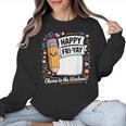 Happy Fri-Yay Teacher Fry Yay Friday Weekend Women Crewneck Sweatshirt, trending gift