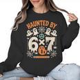Haunted By 6x7 Math Teacher Halloween Pun Women Crewneck Sweatshirt, trending gift Haunted By 6x7 Math Teacher Halloween Pun Women Crewneck Sweatshirt, trending gift