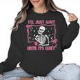 I'Ll Just Wait Until It's Quiet Spooky Teacher Halloween Women Crewneck Sweatshirt, trending gift I'Ll Just Wait Until It's Quiet Spooky Teacher Halloween Women Crewneck Sweatshirt, trending gift