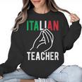 Italian Teacher Italy Italia Back To School First Day Women Crewneck Sweatshirt, trending gift Italian Teacher Italy Italia Back To School First Day Women Crewneck Sweatshirt, trending gift
