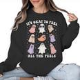 It’s Okay To Feel All The Feels Special Ed Teacher Halloween Women Crewneck Sweatshirt, trending gift It’s Okay To Feel All The Feels Special Ed Teacher Halloween Women Crewneck Sweatshirt, trending gift