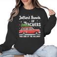 Jolliest Bunch Of Teachers This Side Of The Hallway Xmas PJ Women Crewneck Sweatshirt, trending gift