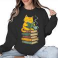 Kawaii Cats Lover Coffee Books Teacher Librarian Cat Women Crewneck Sweatshirt, trending gift Kawaii Cats Lover Coffee Books Teacher Librarian Cat Women Crewneck Sweatshirt, trending gift