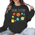 Kids Solar Systems Cute Planets Space Science Teacher School Women Crewneck Sweatshirt, Science Teacher Gifts, trending gift