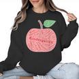 Kindergarten Apple Word Art For Teachers & Students Women Crewneck Sweatshirt, trending gift
