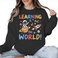 Learning Is Out Of This World Space Back To School Teacher Women Crewneck Sweatshirt, trending gift Learning Is Out Of This World Space Back To School Teacher Women Crewneck Sweatshirt, trending gift