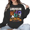 Librarian Boo Crew Teacher Student Halloween Costume Women Crewneck Sweatshirt, trending gift
