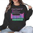 Can I Lick It Periodic Table Teacher Student Kids Women Crewneck Sweatshirt, trending gift Can I Lick It Periodic Table Teacher Student Kids Women Crewneck Sweatshirt, trending gift