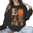 Love Pre-k Teacher Shirts Autumn Fall Pumpkin Fall Leopard Women Crewneck Sweatshirt, trending gift Love Pre-k Teacher Shirts Autumn Fall Pumpkin Fall Leopard Women Crewneck Sweatshirt, trending gift