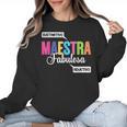 Maestra Fabulosa Bilingual Spanish Espanol Teacher School Women Crewneck Sweatshirt, trending gift Maestra Fabulosa Bilingual Spanish Espanol Teacher School Women Crewneck Sweatshirt, trending gift