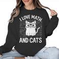 Math And Cats Apparel For Teachers Students Cat Lovers Women Crewneck Sweatshirt, trending gift Math And Cats Apparel For Teachers Students Cat Lovers Women Crewneck Sweatshirt, trending gift