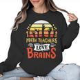 Math Teachers Love Brains Halloween Costume Zombie For Men Women Women Crewneck Sweatshirt, trending gift Math Teachers Love Brains Halloween Costume Zombie For Men Women Women Crewneck Sweatshirt, trending gift