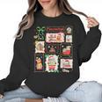 Merry And Bright Christmas Gingerbread Santa Book Teacher Women Crewneck Sweatshirt, trending gift Merry And Bright Christmas Gingerbread Santa Book Teacher Women Crewneck Sweatshirt, trending gift
