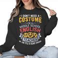 Middle School English Teacher Halloween Costume For Men Women Women Crewneck Sweatshirt, English Teacher Gifts, trending gift Middle School English Teacher Halloween Costume For Men Women Women Crewneck Sweatshirt, English Teacher Gifts, trending gift