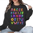 Monster ABC Cute Alphabet Halloween Teacher Costume Kids Women Crewneck Sweatshirt, trending gift