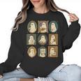Music Teacher Orchestra Spooky Halloween Ghost Band Women Crewneck Sweatshirt, trending gift
