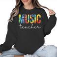 Music Teacher Tie Dye Appreciation Day Hello Back To School Men Women Women Crewneck Sweatshirt, trending gift Music Teacher Tie Dye Appreciation Day Hello Back To School Men Women Women Crewneck Sweatshirt, trending gift