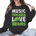 Music Teachers Love Brains Cute Teaching Halloween Women Crewneck Sweatshirt, trending gift Music Teachers Love Brains Cute Teaching Halloween Women Crewneck Sweatshirt, trending gift