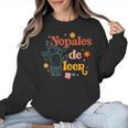 Nopales De Leer Spanish Teacher Maestra Cactus Bilingual Women Crewneck Sweatshirt, trending gift