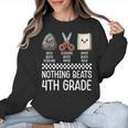 Nothing Beats 4th Grade Back To School Kids Teachers Women Crewneck Sweatshirt, trending gift