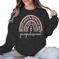 Paraprofessional Rainbow Para Teacher Parapro Women Crewneck Sweatshirt, trending gift Paraprofessional Rainbow Para Teacher Parapro Women Crewneck Sweatshirt, trending gift