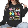 Paras Make It Possible Paraprofessional Paraeducator Teacher Women Crewneck Sweatshirt, trending gift Paras Make It Possible Paraprofessional Paraeducator Teacher Women Crewneck Sweatshirt, trending gift