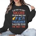 PE Teacher Succeed Sport Teacher School Fitness Gym Class Men Women Women Crewneck Sweatshirt, Pe Teacher Gifts, trending gift