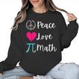 Peace Love Math Maths Teacher Pi Symbol Men Women Women Crewneck Sweatshirt, trending gift Peace Love Math Maths Teacher Pi Symbol Men Women Women Crewneck Sweatshirt, trending gift