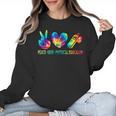 Peace Love Physical Education Tie Dye Sports PE Teacher Women Crewneck Sweatshirt, Pe Teacher Gifts, trending gift