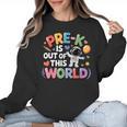 Pre-K Is Out Of This World Space Planets Teacher Women Crewneck Sweatshirt, trending gift Pre-K Is Out Of This World Space Planets Teacher Women Crewneck Sweatshirt, trending gift