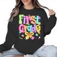 Preppy First Grade Back To School 1st Grade Teacher Girl Kid Women Crewneck Sweatshirt, First Grade Teacher Gifts, trending gift Preppy First Grade Back To School 1st Grade Teacher Girl Kid Women Crewneck Sweatshirt, First Grade Teacher Gifts, trending gift