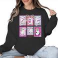Preppy Spooky Teacher Halloween Ghost Coquette Bow Autumn Women Crewneck Sweatshirt, trending gift