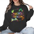 Progress Over Perfection Caterpillar Teacher Back To School Women Crewneck Sweatshirt, trending gift Progress Over Perfection Caterpillar Teacher Back To School Women Crewneck Sweatshirt, trending gift