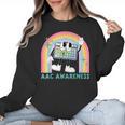 Rainbow AAC Awareness Month SPED Teacher SLP Communication Women Crewneck Sweatshirt, trending gift Rainbow AAC Awareness Month SPED Teacher SLP Communication Women Crewneck Sweatshirt, trending gift