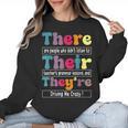 There Their They'Re English Teacher Grammar Memes Women Crewneck Sweatshirt, English Teacher Gifts, trending gift There Their They'Re English Teacher Grammar Memes Women Crewneck Sweatshirt, English Teacher Gifts, trending gift