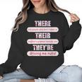 There Their They'Re Teacher English Grammar Police Women Crewneck Sweatshirt, English Teacher Gifts, trending gift There Their They'Re Teacher English Grammar Police Women Crewneck Sweatshirt, English Teacher Gifts, trending gift