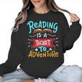 Reading Adventure Library Student Teacher Book Women Crewneck Sweatshirt, trending gift
