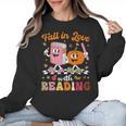 Retro Fall In Love With Learning Pumpkin Autumn Teacher Women Crewneck Sweatshirt, trending gift Retro Fall In Love With Learning Pumpkin Autumn Teacher Women Crewneck Sweatshirt, trending gift