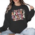 Retro Halloween This Is My Spooky School Teacher Costume Women Crewneck Sweatshirt, trending gift Retro Halloween This Is My Spooky School Teacher Costume Women Crewneck Sweatshirt, trending gift