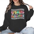 Retro Special Education Squad Groovy Dream Team SPED Teacher Women Crewneck Sweatshirt, Groovy Teacher Gifts, trending gift
